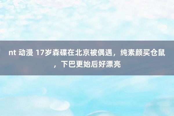 nt 动漫 17岁森碟在北京被偶遇，纯素颜买仓鼠，下巴更始后好漂亮