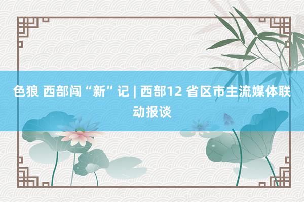 色狼 西部闯“新”记 | 西部12 省区市主流媒体联动报谈